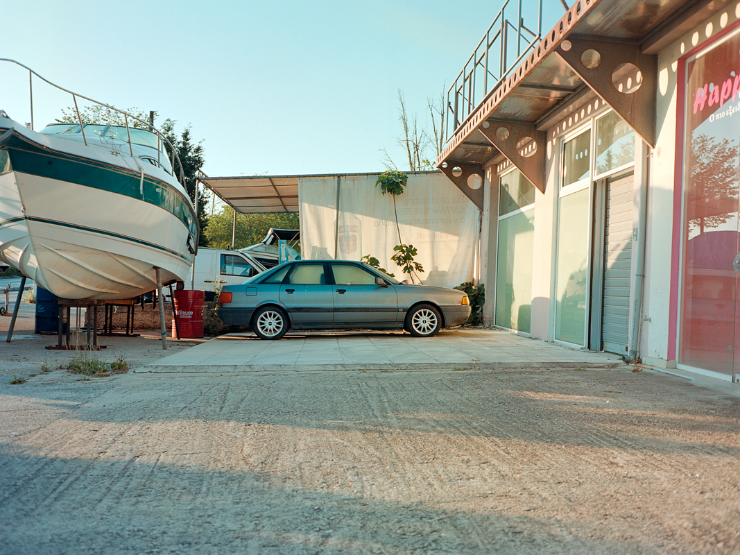 Image of a car in Greece